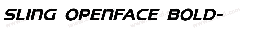 Sling Openface Bold字体转换